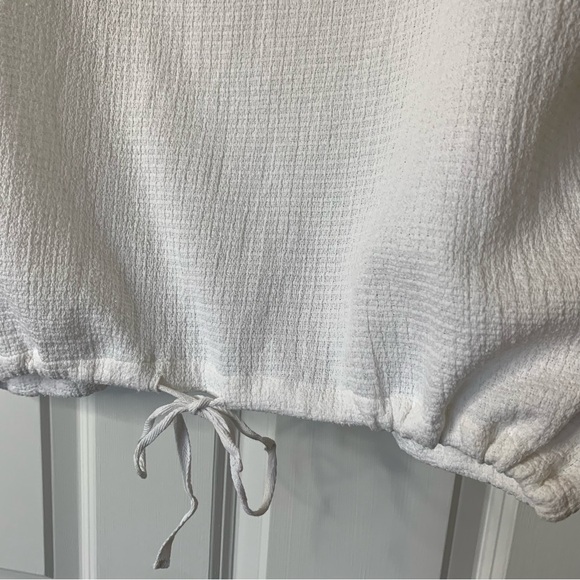 Liz Claiborne 100% Cotton Gauze Style White Women's Top Size XL - Picture 4 of 10